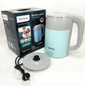 Електрочайник дисковий Rainberg RB-2244 2000 Вт 2л, стильний електричний чайник. Колір: блакитний. Зображення №13 Електрочайник дисковий Rainberg RB-2244 2000 Вт 2л, стильний електричний чайник. Колір: блакитний. Зображення №13