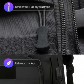 Рюкзак Тактичний на 40л штурмовий туристичний із системою MOLLE Чорний великий. Зображення №30 Рюкзак Тактичний на 40л штурмовий туристичний із системою MOLLE Чорний великий. Зображення №30