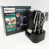 Міксер ручний Rainberg RB-2216 (5 швидкостей, 2 насадки та підставка) 600W, потужний міксер блендер ручний. Зображення №16