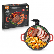 Електричний лист для смаження гриль з антипригарним покриттям RAF R.5304 1800W Варильна поверхня. Зображення №5