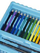 Набор для детского творчества в чемодане из 208 предметов "Чемодан творчества" Голубой. Зображення №8 Набор для детского творчества в чемодане из 208 предметов "Чемодан творчества" Голубой. Зображення №8