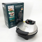 Вафельница электрическая круглая Rainberg RB-2254 компактная бытовая электровафельница для толстых вафель. Изображение №2