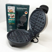 Вафельница электрическая круглая Rainberg RB-2254 компактная бытовая электровафельница для толстых вафель. Изображение №9