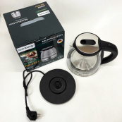 Електрочайник скляний Rainberg RB-2251 - 1л, стильний електричний чайник, безшумний чайник. Зображення №7