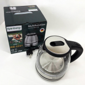 Електрочайник скляний Rainberg RB-2251 - 1л, стильний електричний чайник, безшумний чайник. Зображення №10