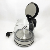 Електрочайник скляний Rainberg RB-2251 - 1л, стильний електричний чайник, безшумний чайник. Зображення №15