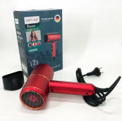 Фен для укладання та сушіння волосся Rainberg RB-2211 + насадка-концентратор, повітряний стайлер. Колір: червоний. Зображення №2