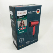 Фен для укладання та сушіння волосся Rainberg RB-2211 + насадка-концентратор, повітряний стайлер. Колір: червоний. Зображення №5