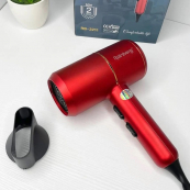 Фен для укладання та сушіння волосся Rainberg RB-2211 + насадка-концентратор, повітряний стайлер. Колір: червоний. Зображення №11