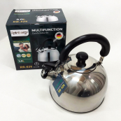 Чайник зі свистком, з нержавіючої сталі для електричних та газових плит Rainberg RB-626 3л. Зображення №5