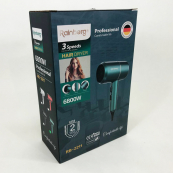 Фен для укладання та сушіння волосся Rainberg RB-2211 + насадка-концентратор, гарний потужний фен. Колір: зелений. Зображення №4