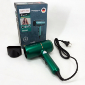 Фен для укладання та сушіння волосся Rainberg RB-2211 + насадка-концентратор, гарний потужний фен. Колір: зелений. Зображення №6