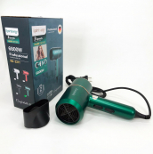 Фен для укладання та сушіння волосся Rainberg RB-2211 + насадка-концентратор, гарний потужний фен. Колір: зелений. Зображення №8