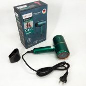 Фен для укладання та сушіння волосся Rainberg RB-2211 + насадка-концентратор, гарний потужний фен. Колір: зелений. Зображення №9