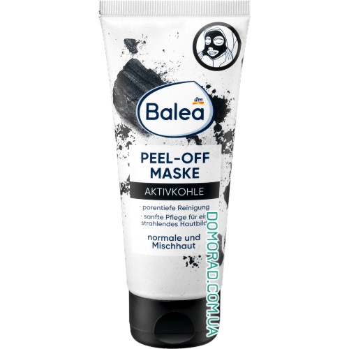 Balea Маска-пілінг з активованим вугіллям Peel-Off Aktivkohle 100ml Balea Маска-пілінг з активованим вугіллям Peel-Off Aktivkohle 100ml