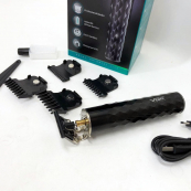 Машинка для стрижки с триммером VGR V-170 для волос, усов и бороды, беспроводная со сменными насадками. Изображение №13