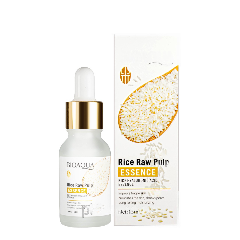 Сироватка для обличчя, що омолоджує Bioaqua Rice Raw Pulp Essence з екстрактом рису Сироватка для обличчя, що омолоджує Bioaqua Rice Raw Pulp Essence з екстрактом рису