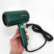 Фен Rainberg RB-2212 8800 W з регуляцією температури та швидкості для сушіння та укладання волосся. Колір: зелений. Зображення №7