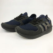 Модні універсальні кросівки із сітки 43 розмір. Чоловічі кросівки з тканини, що дихають. Модель 48177. Колір: синій. Зображення №4