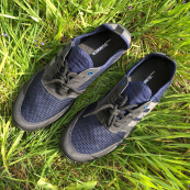 Модні універсальні кросівки із сітки 43 розмір. Чоловічі кросівки з тканини, що дихають. Модель 48177. Колір: синій. Зображення №8