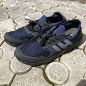 Модні універсальні кросівки із сітки 43 розмір. Чоловічі кросівки з тканини, що дихають. Модель 48177. Колір: синій. Зображення №13