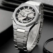 Годинник наручний чоловічий SKMEI 1816SIBK, фірмовий спортивний годинник, оригінальний чоловічий годинник. Зображення №2