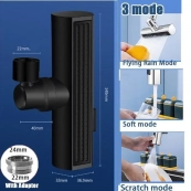 Смеситель для кухни с водопадом поворотный барботер SHOWER HEAD AND527. Зображення №4