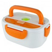 Ланч бокс електричний із підігрівом Lunch Heater 220V Pro, контейнер для їжі з відсіками. Колір: помаранчевий. Зображення №9