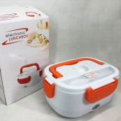 Ланч бокс електричний із підігрівом Lunch Heater 220V Pro, контейнер для їжі з відсіками. Колір: помаранчевий. Зображення №18