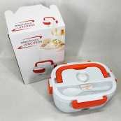 Ланч бокс електричний із підігрівом Lunch Heater 220V Pro, контейнер для їжі з відсіками. Колір: помаранчевий. Зображення №19
