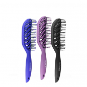 Щітка для волосся масажна пластикова продувна DAGG 5035 Фіолетова. Зображення №4