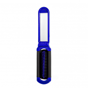 Складна щітка для волосся з дзеркалом компактна DAGG 8592 А Синя. Зображення №3