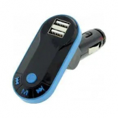Автомобільний трансмітер/модулятор CM i9, радіо трансмітер, FM модулятор для автомобіля. Колір: синій. Зображення №3
