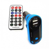 Автомобільний трансмітер/модулятор CM i9, радіо трансмітер, FM модулятор для автомобіля. Колір: синій. Зображення №5