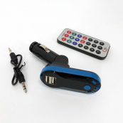 Автомобільний трансмітер/модулятор CM i9, радіо трансмітер, FM модулятор для автомобіля. Колір: синій. Зображення №7