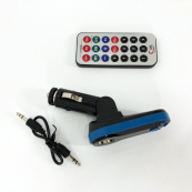 Автомобільний трансмітер/модулятор CM i9, радіо трансмітер, FM модулятор для автомобіля. Колір: синій. Зображення №9