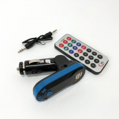 Автомобільний трансмітер/модулятор CM i9, радіо трансмітер, FM модулятор для автомобіля. Колір: синій. Зображення №12