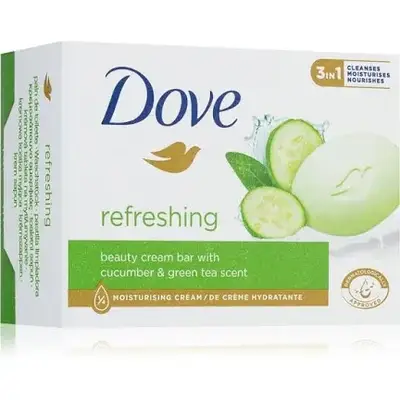 Мило з огірком та зеленим чаєм Dove Refreshing 90г Мило з огірком та зеленим чаєм Dove Refreshing 90г