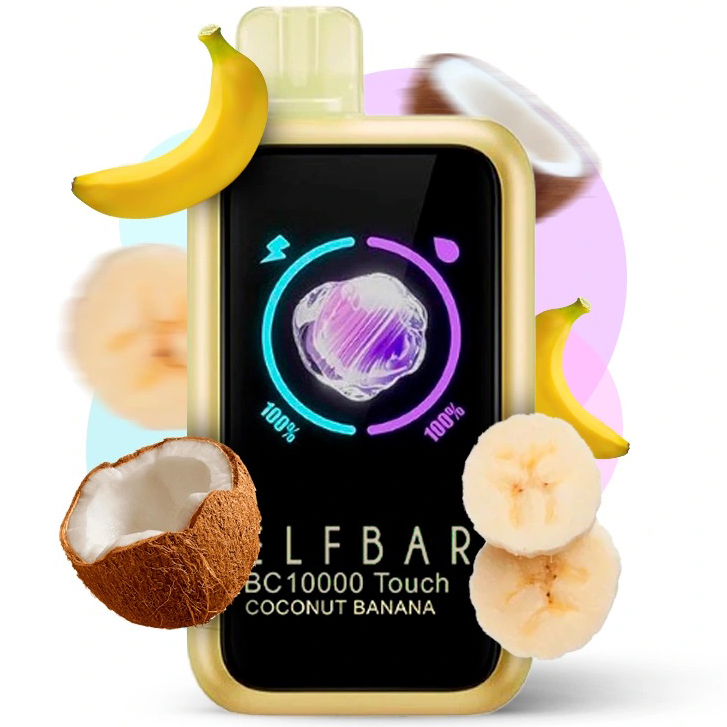 Elf Bar BC10000 Touch. Кокос Банан (Coconut Banana) Elf Bar BC10000 Touch. Кокос Банан (Coconut Banana)