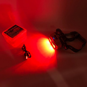 Ліхтар налобний акумуляторний Bailong HX-816 2COB(white+red) вологозахист, Ліхтар на голову для бігу. Зображення №11