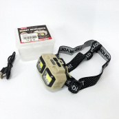 Ліхтар налобний акумуляторний Bailong HX-816 2COB(white+red) вологозахист, Ліхтар на голову для бігу. Зображення №14