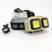 Фонарь налобный аккумуляторный Bailong HX-816S 2COB(white+red) с сенсорным датчиком влагозащита. Изображение №11 Фонарь налобный аккумуляторный Bailong HX-816S 2COB(white+red) с сенсорным датчиком влагозащита. Изображение №11