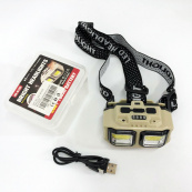 Фонарь налобный аккумуляторный Bailong HX-816S 2COB(white+red) с сенсорным датчиком влагозащита. Изображение №15 Фонарь налобный аккумуляторный Bailong HX-816S 2COB(white+red) с сенсорным датчиком влагозащита. Изображение №15