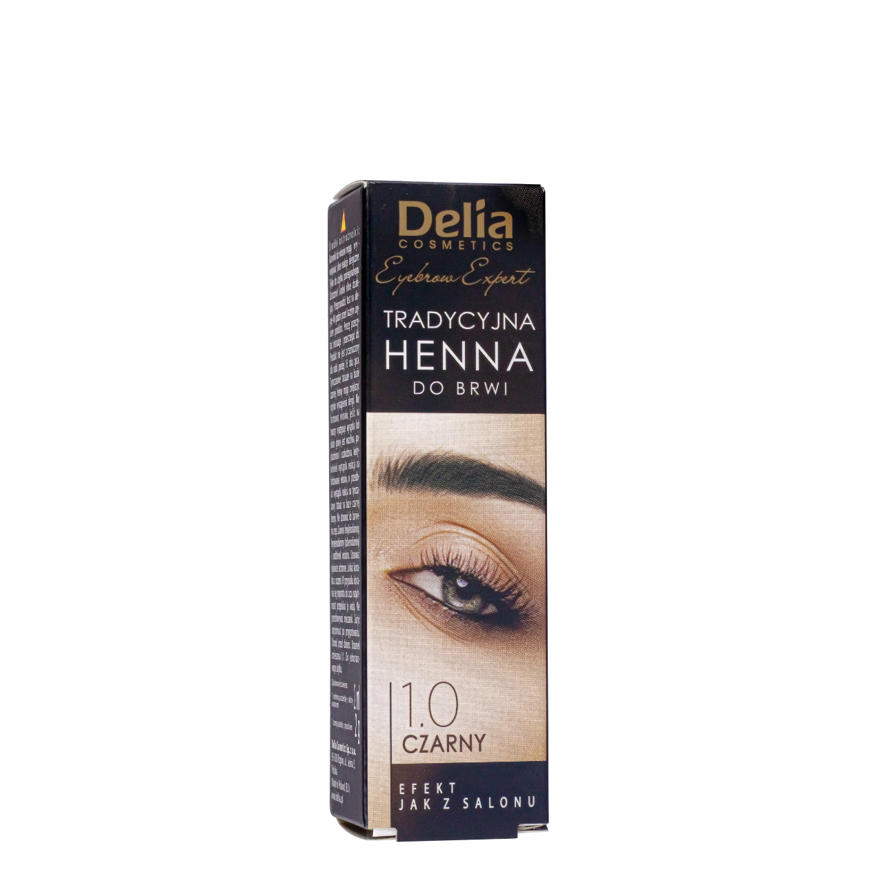 Фарба для брів на основі хни Delia Cosmetics Henna 2 г Чорна Фарба для брів на основі хни Delia Cosmetics Henna 2 г Чорна