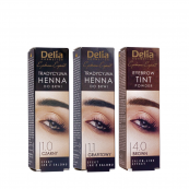 Фарба для брів на основі хни Delia Cosmetics Henna 2 г Чорна. Зображення №4 Фарба для брів на основі хни Delia Cosmetics Henna 2 г Чорна. Зображення №4