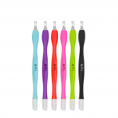 Різець кутикульний з пушером для манікюру QPI Professional кольоровий 11 см QT-06/1 Фіолетовий. Изображение №2 Різець кутикульний з пушером для манікюру QPI Professional кольоровий 11 см QT-06/1 Фіолетовий. Изображение №2