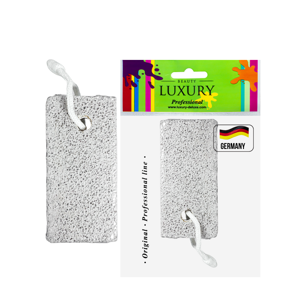 Пемза для п'ят натуральна Beauty Luxury з мотузкою PF-03 Пемза для п'ят натуральна Beauty Luxury з мотузкою PF-03