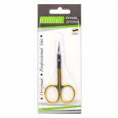 Ножиці для видалення кутикули Beauty Luxury вигнуті золотисті HM-18. Зображення №4