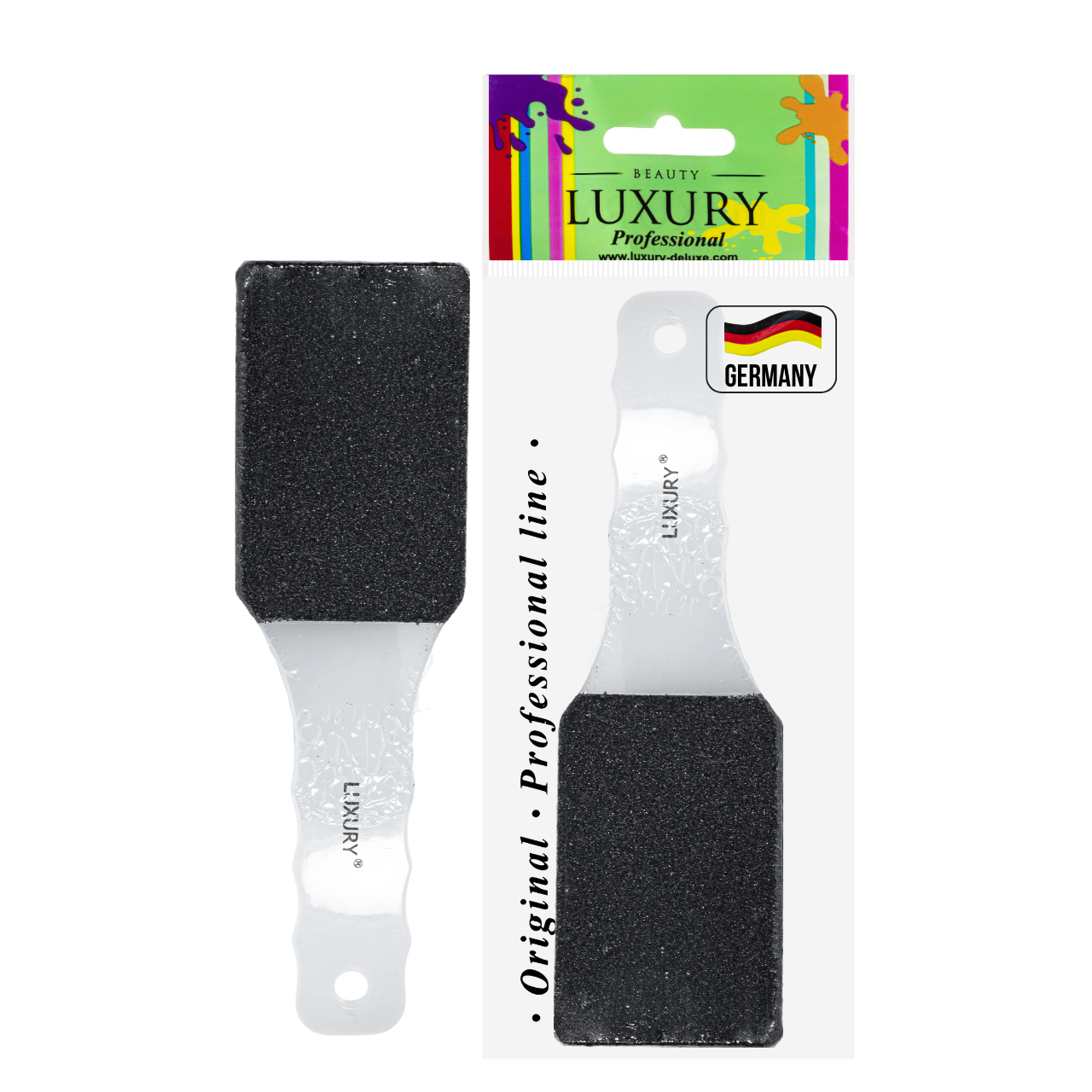 Терка для п'ят Beauty Luxury шліфувальна двостороння грит 80/120 ТN-02 Терка для п'ят Beauty Luxury шліфувальна двостороння грит 80/120 ТN-02