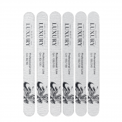 Пилка полірувальна для нігтів пряма сіра Beauty Luxury BM-01G 180/240. Зображення №3